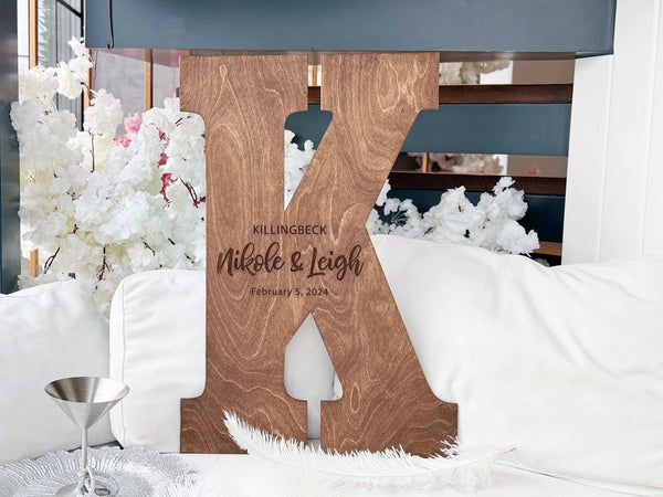 Wooden Letter Guest Book- Wedding Guest Book Alternative - Wedding Sign Unique Decor